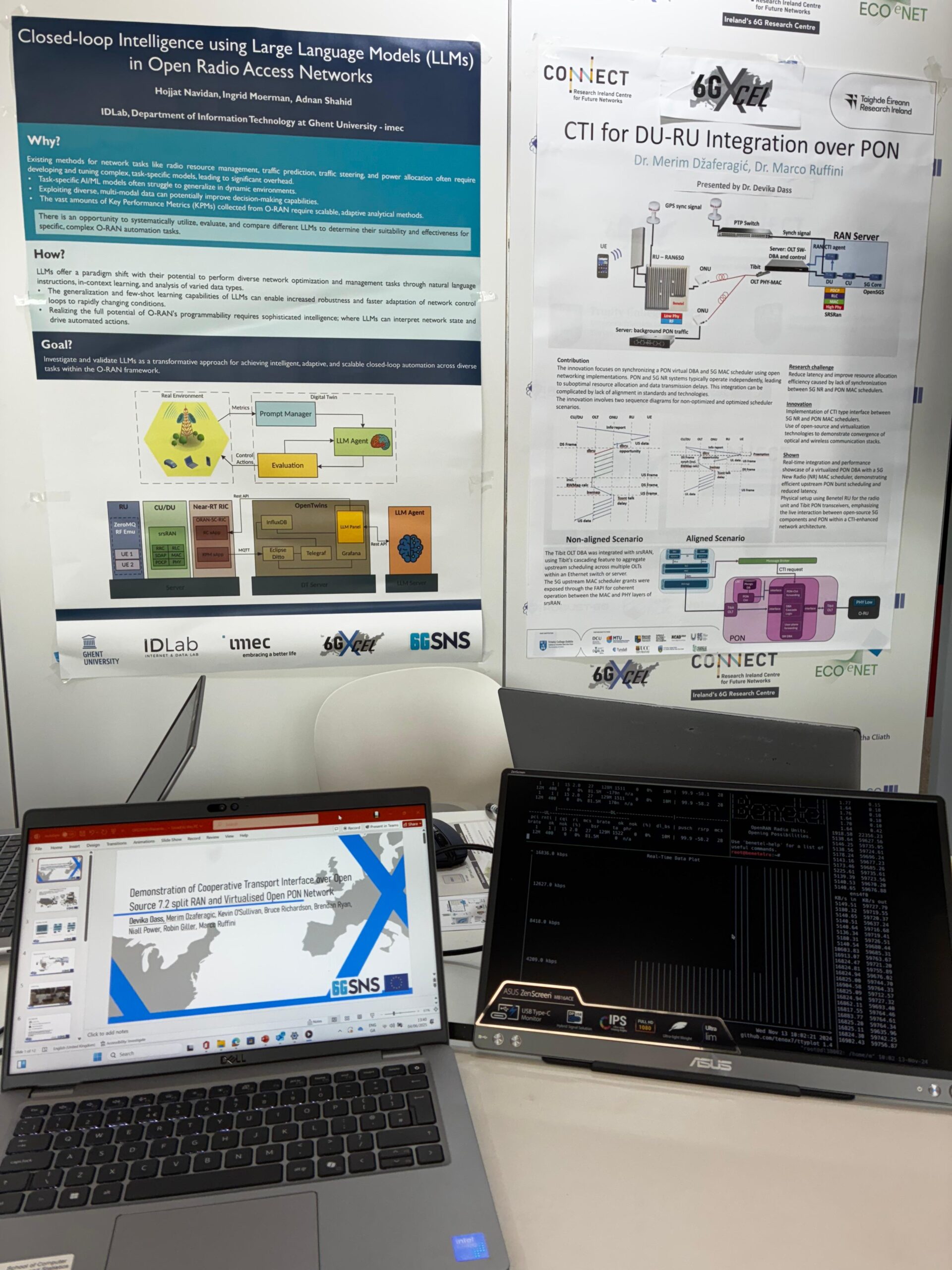 EuCnC Demo on Cooperative Transport Interface over Open Source 7.2 split RAN and Virtualised Open PON Network